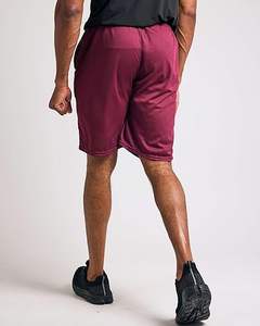 กางเกงขาสั้นเล่นกีฬาของผู้ชายออกแบบได้ตามต้องการมีกระเป๋าด้านข้างและสายรัดเอวที่มีความยืดหยุ่นลวดลายสีทึบชุดใส่ประจำวัน - Product Image 4