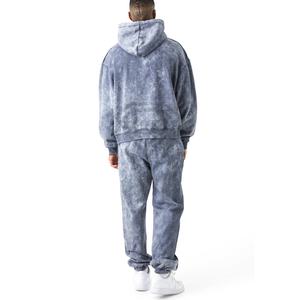 Survêtement pour homme en tissu lourd de qualité supérieure, imprimé sur mesure, lavage à l'acide, respirant, durable, anti-rides - Product Image 2