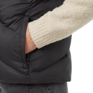 Nueva chaqueta sin mangas acolchada de algodón con cuello levantado para mujer, chaleco grueso y esponjoso para mantener el calor, chaleco sólido de talla grande - Product Image 3