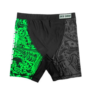 Pantalones cortos MMA de buena calidad para hombre Impresión de logotipo personalizado Grappling Vale Tudo Shorts Compresión MMA ecológica - Product Image 2