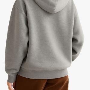 Sweat à capuche surdimensionné personnalisé en gros avec logo, épaules tombantes, sweat à capuche en molleton de coton uni pour femmes, streetwear - Product Image 4