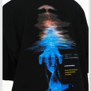 T-shirt en coton non tissé pour homme, coupe classique, motif uni, 280G, logo imprimé personnalisé, séchage rapide, respirant, style streetwear - Product Image 6