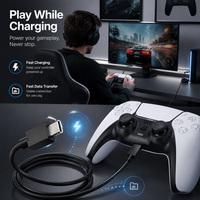Câble de données Type-C vers C haute vitesse 1,5 m, câble de charge PS5 pour manette PS5