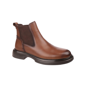 M476 Men's Classic Genuine Leather Chelsea Boots Slip Resistant Autumn Winter Casual Walking Footwear - Product Image 2