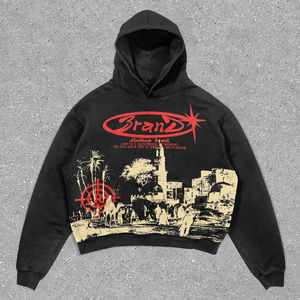 เสื้อฮู้ดผ้าคอตตอน100% มีซิประบายความร้อนสำหรับผู้ชายสำหรับฤดูหนาวพิมพ์ลาย DTG สำหรับฤดูหนาว - Product Image 2