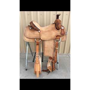 Selle de cheval en cuir véritable de style anglais avec arbre en bois, design durable et confortable, personnalisable OEM, accessoire d'équitation - Product Image 3