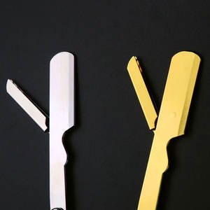 Outil de toilettage pour des rasages lisses et précis, rasoir droit blanc, rasoir pliant, instrument de beauté - Product Image 6