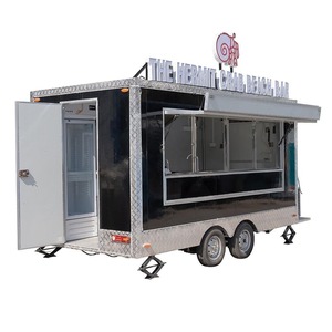 Mobile Kitchen <b>Trailer</b> Stainless Steel Rust Resistant Restaurant on <b>Wheels</b> Food Truck Pizza Vending Popsicle Food Vending Trucks - Product Image 5