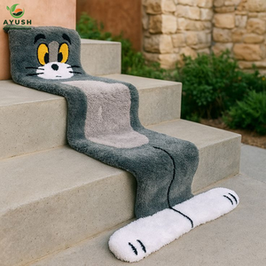 Tapis en laine Anime de qualité supérieure, tissé à la main, pour chambre d'enfant, salle de jeux, chambre à coucher et maisons propres à l'usage des animaux domestiques - Product Image 1