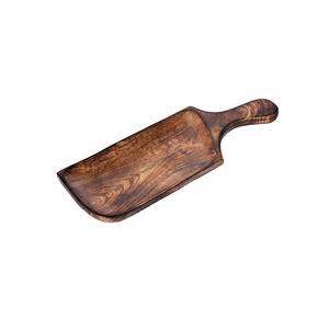 Plateau en bois rustique de qualité supérieure idéal pour les desserts de charcuterie, les collations, les fruits et l'affichage décoratif des repas - Product Image 6