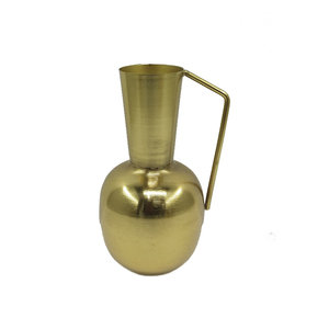 Florero de aluminio de primera calidad con acabado plateado para el hogar, sala de estar, jarrones decorativos de Metal hechos a mano a granel - Product Image 3