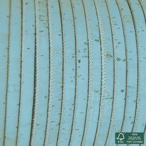 Cordón de corcho redondo azul claro superior - Product Image 4