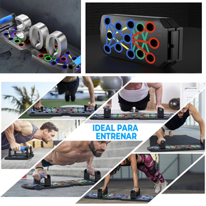 Tavola Pieghevole Multifunzione 10-in-1 in ABS per Flessioni, Attrezzatura Fitness Domestica Regolabile per Esercizi Sit-Up - Product Image 6