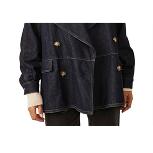 Cappotto in denim taglia M Free People con decorazioni a bottoni - Product Image 6