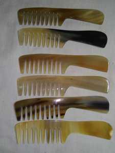 Peine para el pelo de cuerno de búhos indios, peines de cuerno Real hechos a mano, bocina de buey, listo para enviar a granel - Product Image 6