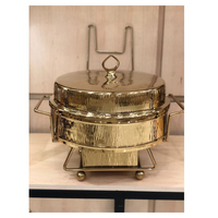 Mini ou petit chauffe-plats de table en argent de luxe et ensemble de buffet chauffe-plats fait à la main de haute qualité