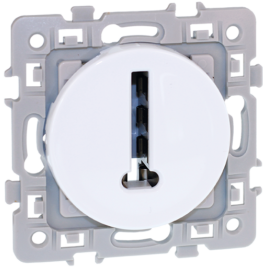 Accessoire de connecteur téléphonique carré en forme de T blanc - Product Image 1