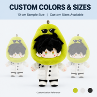 Porte-clés personnalisé en peluche miniature, poupée mignonne, personnage en costume de fruit ou de fleur, breloque de sac, vente en gros OEM ODM