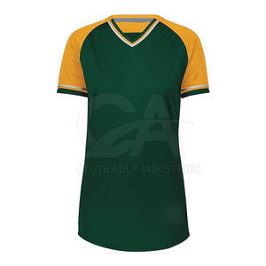 Maillot de Softball pour Femmes en Stock, Vêtements de Sport, Matériel de Haute Qualité, Demi-Manches, Confortable - Product Image 1