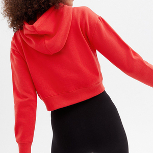 เสื้อสเวตเตอร์แฟชั่นมีฮู้ดแบบตัดได้ปรับแต่งได้สำหรับผู้หญิงเสื้อออกกำลังกายและเทรนด์แนวสตรีท - Product Image 2