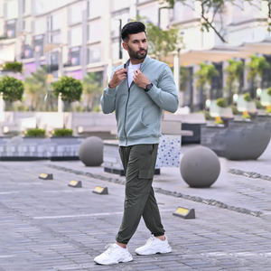 Pantalones de dos piezas deportivos de lana de invierno al por mayor Personalizados Baratos conjunto de chándales para hombres - Product Image 1