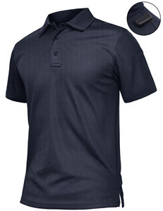Polo de Golf para Hombre, Camisa Personalizable con Patrón Sólido, Manga Corta de Punto y Lona de Poliéster, Polo Personalizado, Novedad - Product Image 5