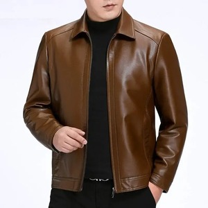 Meilleure vente veste en cuir de style High Street pour hommes saison d'hiver toile tissu nouveauté fabriquée au Pakistan - Product Image 5