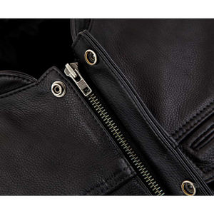 Respirant en cuir véritable gilet hommes extérieur Slim Fit sans manches élégant gilet classique équitation mode - Product Image 5