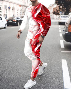 ใหม่ที่กําหนดเอง Sweatsuit คุณภาพสูงสําหรับชายสองโทนสีสลิมฟิตแฟชั่นล่าสุดชุดสูทออกแบบ Track Top - Product Image 3