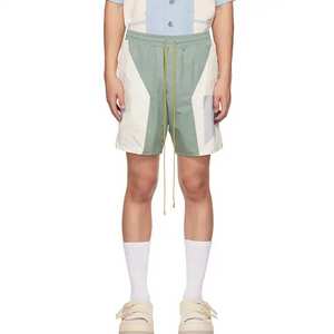 Ensemble deux pièces personnalisé pour hommes coupe-vent et short en nylon à fermeture éclair réfléchissante motif solide écologique pour survêtement d'hiver - Product Image 4