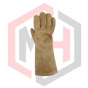 Guantes de Trabajo de Cuero Vacuno de Alto Rendimiento, Flexibles, Resistentes a Desgarros, Resistentes a los Olores, Sin Silicona, Guantes de Seguridad - Product Image 2