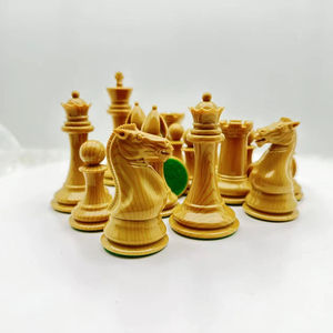 ชุดหมากรุกไม้แบบดั้งเดิมพร้อมกระดานเล่นคุณภาพระดับพรีเมียมชิ้นหมากรุกแกะสลักทนทานในราคาที่ดีที่สุด - Product Image 5