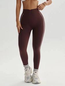Leggings de sport pour femmes, vente en gros personnalisée, solides, respirants, taille haute, séchage rapide, sans couture, pour la salle de sport et le yoga - Product Image 3