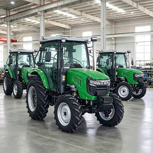 Tracteur agricole 4x4 80 CV à inverseur de puissance, <span class=keywords><strong>Euro</strong></span> 5, certifié, avec cabine climatisée et prise de force double vitesse, livraison directe usine par conteneur maritime Kayao - Product Image 1
