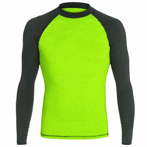 Noir BJJ formation professionnelle hommes femmes Rash Guard classé à manches courtes Rash guard - Product Image 1