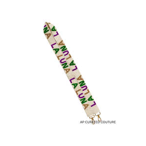 Women's Handmade Beaded Embroidered Sports Teams Adjustable <b>Crossbody</b> <b>Strap</b> Casual Fashion Handicraft - Product Image 2