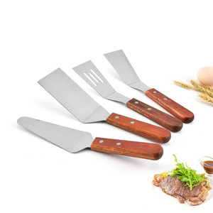 Cuchillas de acero inoxidable de alta calidad con mango de madera Venta caliente Espátulas de laboratorio OEM Soporte personalizado Suministro de stock directo - Product Image 4