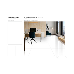 กระเบื้องปูพื้นพอร์ซเลนขัดเงาเคลือบเงาขนาด600x1200มม. ทันสมัยและมีสไตล์สำหรับตกแต่งโรงแรมและบ้าน - Product Image 1