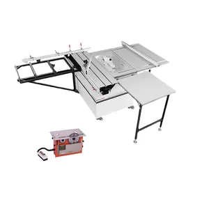 Mj103 Automatische Glijtafel Zaagpaneel Zaag Dubbele Motor Schuiftafel Zaag Router Draagbaar