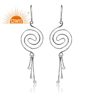 Pendiente oxidado de plata 925 más vendido para mujer, joyería de diseño personalizado para mujer, regalo para ella - Product Image 2