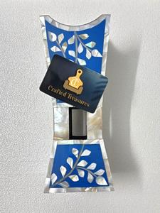 Brûleur d'encens de style marocain incrustation de nacre et résine porte-oud Bakhoor & Mubakhar ramadan Eid cadeau brûleur d'encens - Product Image 3