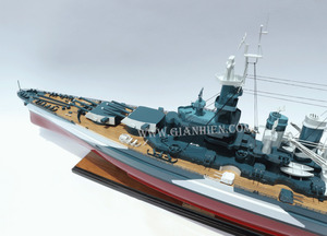 Gia Nhien Fabricant Approuvé Conception Personnalisée quantité minimale de commande Basse USS Carolina HANDICRAFT EN BOIS-Maquette en bois - Product Image 3