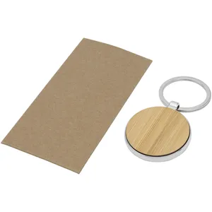 Portachiavi in Legno Sostenibile Nino, Portachiavi in Bambù per Merchandising Ecosostenibile - Product Image 4