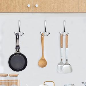 ตะขอแขวนเสื้อติดผนังสามแฉกสำหรับงานหนักพร้อมตะขออเนกประสงค์แบบสกรู36ตัวสำหรับเสื้อผ้าขนาดใหญ่ - Product Image 5