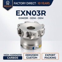 Outils de disque de fraise de CNC à alimentation rapide EXN03R avec INSERTS LNMU0303 OEM ODM pris en charge pour la plaque de fraise à surfacer