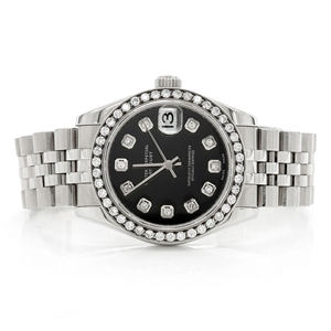 Moissanite Classic & Modern Luxury Stainless Steel Quartz <b>Watch</b> Glass Dial Limited Edition Iceout Fashion Design Original <b>Box</b> - Product Image 1