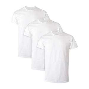 Camisetas de algodón 100% para hombre, camiseta interior de tripulación de alta calidad, tela de punto de gran tamaño de varios colores a la venta - Product Image 3