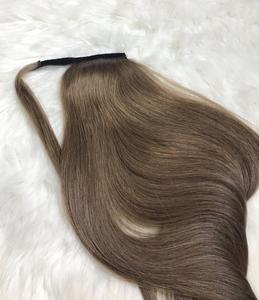 Vente chaude Humain Remy Vierge Extensions de Cheveux Queue de Cheval Cordon Conception Prix de Gros - Product Image 2