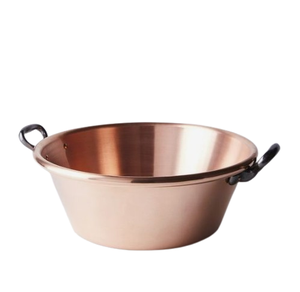 Solid <b>Copper</b> Fruit and Food Serving Bowl with Side <b>Handle</b> Shiny Polished Round Shape <b>Copper</b> Mixing Bowl - Product Image 1