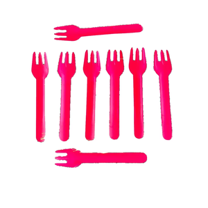 Fourchette jetable moderne écologique 155 mm en papier compostable pour boîtes à lunch de fête, vaisselle biodégradable, emballage alimentaire, collations - Product Image 1